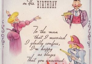 Birthday Cards for Husband Photos Vintage 1950s with Love to My Husband On His Birthday