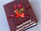 Birthday Cards for Husband with Name and Photo Birthday Cards for Husband with Name