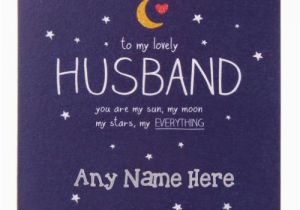 Birthday Cards for Husband with Name and Photo Select One Option