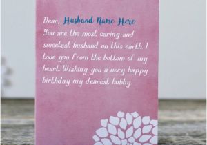 Birthday Cards for Husband with Name and Photo Write Husband Name Birthday Greeting Wish Card Image
