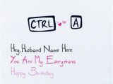 Birthday Cards for Husband with Name Funny Birthday Card for Husband with Name