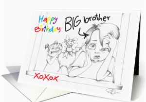 Birthday Cards for Little Brother Happy Birthday Big Brother From Little Sister Card 789553