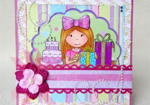 Birthday Cards for Little Girls Girl 39 S Birthday Card Valbydesign