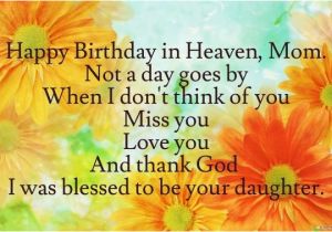 Birthday Cards for Mom In Heaven Happy Birthday On Heaven Mom From Your Daughter Pictures