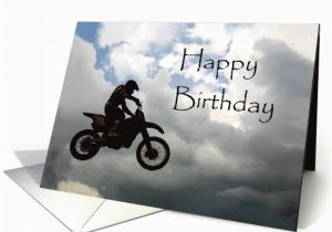 Birthday Cards for Motorcycle Riders Happy Birthday Card for Dirt Bike Rider Card 1248306