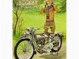 Birthday Cards for Motorcycle Riders Happy Birthday Motorcycle Cartes Postales Zazzle