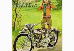Birthday Cards for Motorcycle Riders Happy Birthday Motorcycle Cartes Postales Zazzle