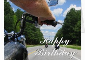 Birthday Cards for Motorcycle Riders Motorcycle Riding Ride Biker Happy Birthday Card Zazzle