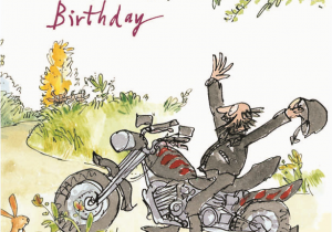 Birthday Cards for Motorcycle Riders Quentin Blake Motorbiker Happy Birthday Greeting Card Cards