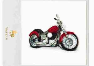 Birthday Cards for Motorcycle Riders Quilled Motorcycle Birthday Card Greeting Cards