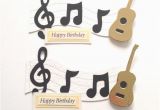 Birthday Cards for Music Lovers 2 Large Music Lover Guitar Note 39 Happy Birthday 39 Die