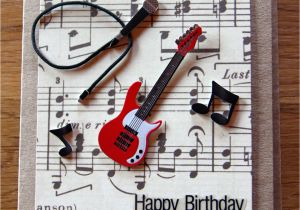 Birthday Cards for Musicians Handmade Cards Handmade Birthday Cards Band Card Music