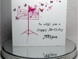 Birthday Cards for Musicians Luxury Handmade Personalised Birthday Card Musical