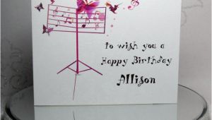 Birthday Cards for Musicians Luxury Handmade Personalised Birthday Card Musical