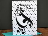 Birthday Cards for Musicians Music Birthday Card Party Bird Music Card Music Note