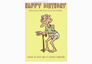 Birthday Cards for Old Men Funny Birthday Card Old Man In Diapers Card Zazzle Com