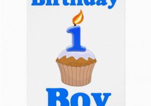 Birthday Cards for One Year Old Baby Boy 1 Year Old Birthday Boy Card Zazzle