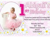 Birthday Cards for One Year Old Baby Girl 1st Birthday Invitations Ideas for Girl Bagvania Free