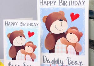 Birthday Cards for Papa Personalised Daddy Papa Bear Birthday Card by Liza J