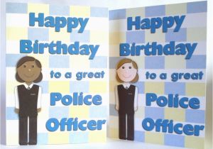 Birthday Cards for Police Officers Female Police Officer Policewoman Birthday Greeting Card