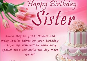 Birthday Cards for Sister Free Download Happy Birthday Wishes for Sister Wordings and Messages