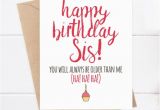 Birthday Cards for Sisters Funny Sister Birthday Card Funny Sister Birthday Birthday Card