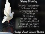 Birthday Cards for someone In Heaven Happy Birthday In Heaven Wishes Quotes Images