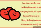 Birthday Cards for someone You Love Happy Birthday In Advance Early Birthday Wishes