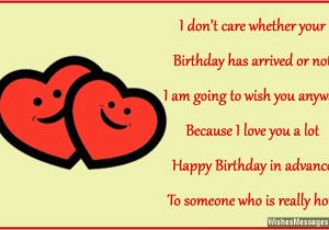 Birthday Cards for someone You Love Happy Birthday In Advance Early Birthday Wishes