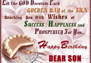 Birthday Cards for son From Mom and Dad Happy Returns Of the Day to A Loveable son Wishbirthday Com