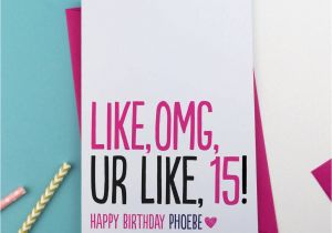 Birthday Cards for Teenager Teenager Birthday Card Personalised by A is for Alphabet