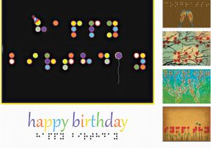 Birthday Cards for the Blind Inbraille Greeting Cards the Chicago Lighthouse