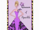 Birthday Cards for the Blind Quot Queen Of Sparkle Quot Blind them Into Servitude Card Zazzle