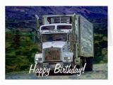 Birthday Cards for Truck Drivers Big Rig Road Liner Truck Lover Birthday Card Zazzle Com