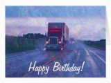 Birthday Cards for Truck Drivers Big Rig Road Liner Truck Lover Birthday Card Zazzle