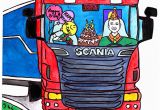 Birthday Cards for Truck Drivers Cards Truck Driver 39 S Birthday On Behance
