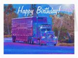 Birthday Cards for Truck Drivers Truck Driver Funny Trucker Birthday Cards Zazzle