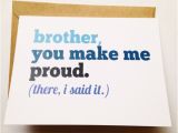 Birthday Cards for Your Brother Brother Card Brother Birthday Card Funny Card Card for