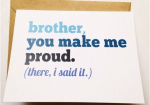 Birthday Cards for Your Brother Brother Card Brother Birthday Card Funny Card Card for