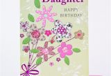 Birthday Cards for Your Daughter Birthday Card Daughter Patterned Flowers Only 99p