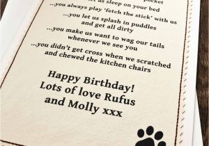 Birthday Cards From the Dog Personalised Birthday Card From the Dog by Jenny Arnott