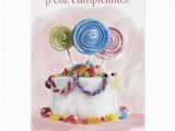 Birthday Cards In Spanish Feliz Cumpleanos Feliz Cumpleanos Spanish Birthday Cake Card Zazzle