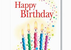 Birthday Cards order Online Candles and Confetti Birthday Card