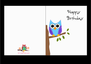 Birthday Cards Print Free Free Printable Cute Owl Birthday Cards
