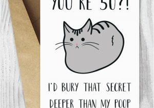 Birthday Cards Printable Funny Funny 50th Birthday Cards Printable Cat 50 Birthday Card