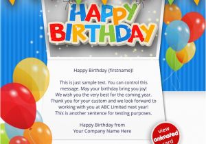 Birthday Cards Sent by Email Corporate Birthday Ecards Employees Clients Happy