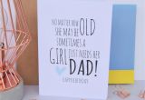 Birthday Cards to Dad From Daughter Dad Birthday Card A Girl Just Needs Her Dad Daughter Dad