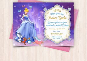 Birthday Cards to Print Off at Home Cinderella Birthday Invitations Free Thank You Cards to