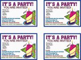 Birthday Cards to Print Off at Home Print Birthday Invitations Print Birthday Invitations