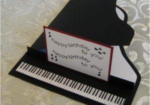 Birthday Cards with A Piano theme Piano Card by Lpratt at Splitcoaststampers